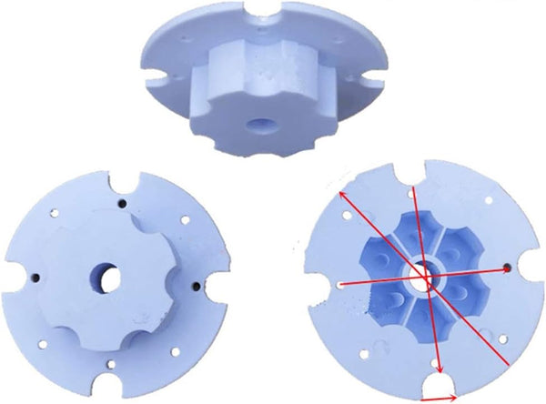 2 Pcs Children Electric Car Tire Adapter Connection Clip for Kids Toy Car Gearbox Coupler, Connects Motor and Tire