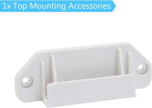 Retractable Baby Gates Extra Wide Baby Gate Replacement Parts Kit, Full Set Wall Mount Accessories, White