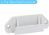 Retractable Baby Gates Extra Wide Baby Gate Replacement Parts Kit, Full Set Wall Mount Accessories, White