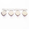 1" Metal Heart Pacifier Suspender Clips,Sutoyuen Pacifier Clips for Making DIY Craft