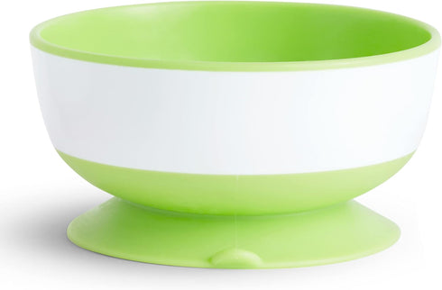 Munchkin Stay Put Suction Bowls, 3 Pack - Baby and Toddler, Blue/Green/Purple