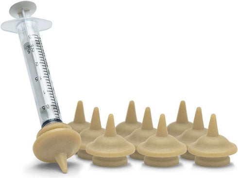 THE MIRACLE NIPPLE Miracle Nipple Syringe Included, Mini - 10 Pack