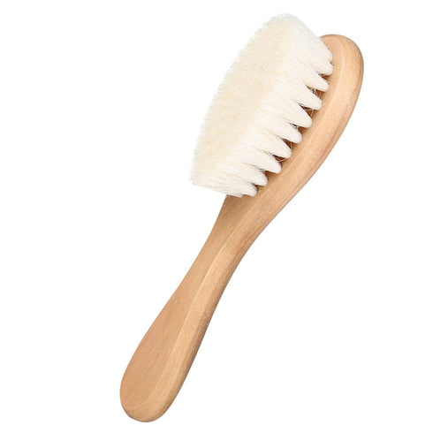 Brush, Baby Hair Brush Head Massage Grooming Comb with Wooden Handle Soft Baby Hair Brush Baby Brush for Infant