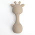 Sand Silicone Giraffe Rattle & Teether for Babies