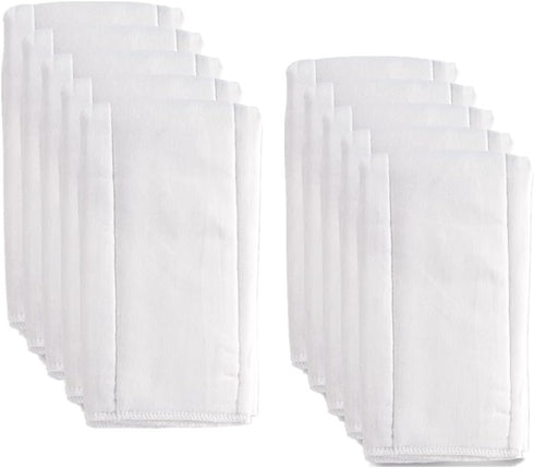 Cotton Prefold Cloth Diapers -Fasoar 6 Ply Baby Washable Cloth Diaper Covers