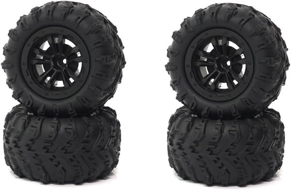 4PCS 85MM Tire Wheel Tyre RC Spare Parts, Compatible with JJRC Q117-A Q117-B RC Car
