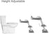 PandaEar Toilet Potty Training Seat with Step Stool Ladder, Comfortable Safe Potty Seat with Anti-Slip Pads Ladder