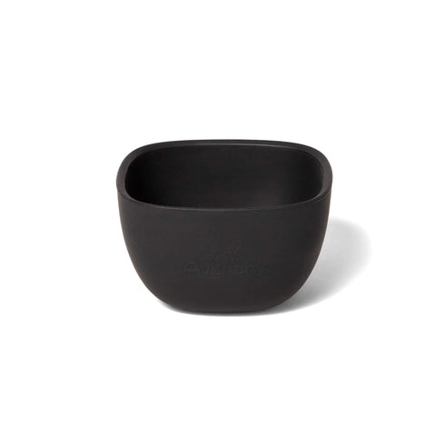Avanchy Baby Bowls Silicone MINI Prep Bowl Set for Kids, 4 oz, Black, Ideal for Feeding