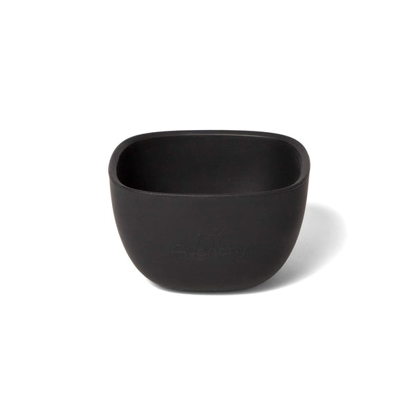 Avanchy Baby Bowls Silicone MINI Prep Bowl Set for Kids, 4 oz, Black, Ideal for Feeding