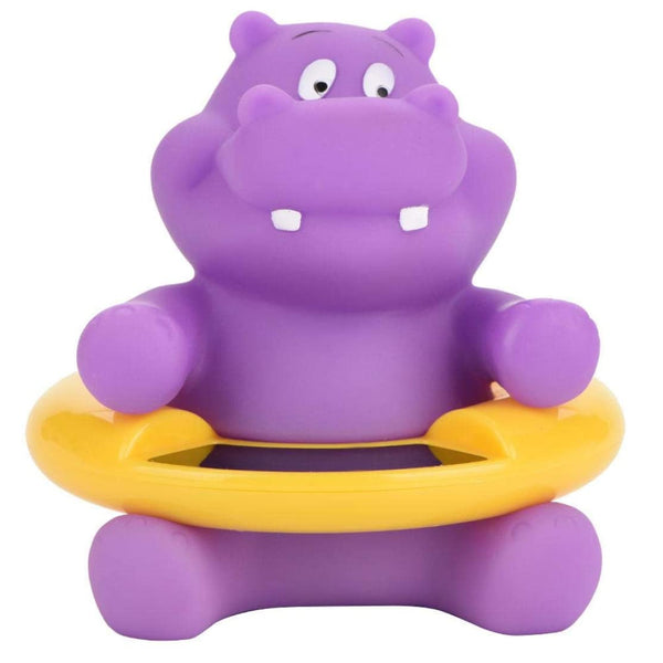 Jorzer Baby Bath Thermometer Cute Hippo Bathtub Digital Thermometer Floating Toy Purple..