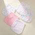 sleepyturtle 5 Pack Waterproof Baby Burp Cloths Extra Absorbent and Soft