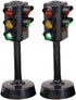 Kisangel 2pcs Traffic Signals Lamp Toy - Traffic Lights with Sound Light for Early Education Kids