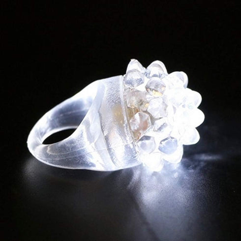 12 PCS Flashing LED Lights up Rings - Colorful Rubber Blinking Rings for Adults Party Favors Halloween Christmas