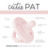 1, Ryan & Rose Cutie PAT Pacifier Teether (Stage Pink)