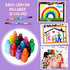 72 12 Gersoniel Pieces Stackable Crayons Stacking Buildable Crayons Colors Colorful Stackable Pencils Party Favors DIY