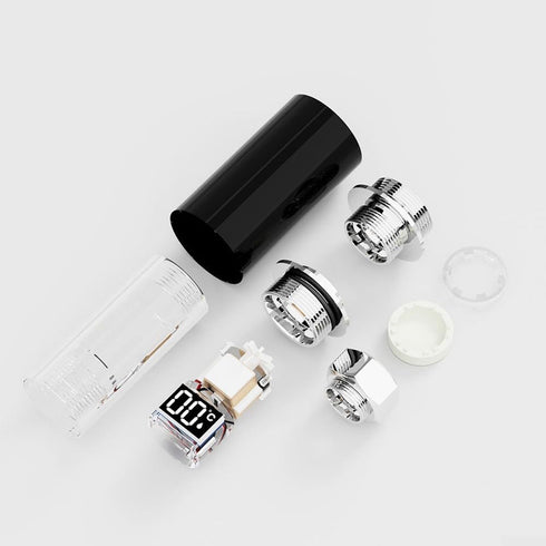 HanOaki LED Shower Thermometer Display for Baby Bathtub Copper ABS Black Silver