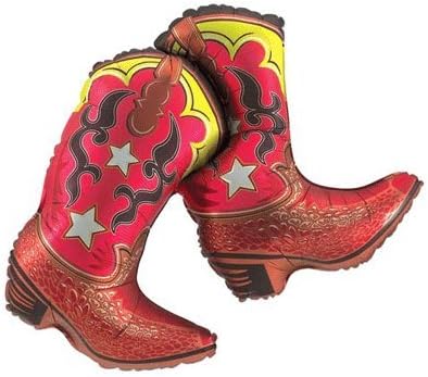 Wild West Cowboy Boots Balloons Decor Horse Party Supplies