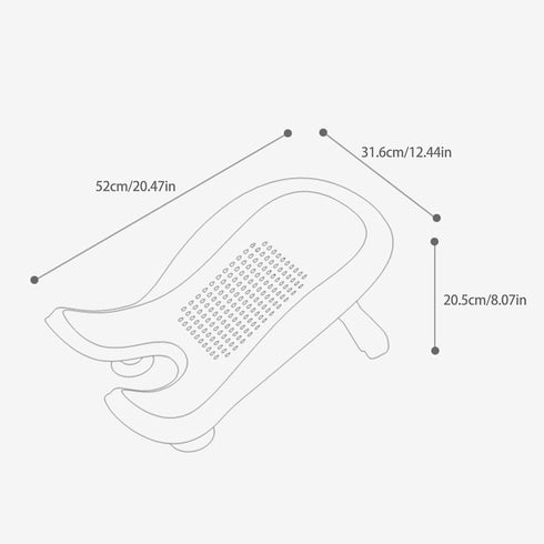 Bokcztml Foldable Hip Washing Tool for Girls Buttocks Newborns PP Bathtub Toddler Bath Infant Bath