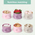 Enfudid 4 Portable Milk Powder Dispensers Pot, Layer Formula Milk Storage Container Portable Food Storage Containers