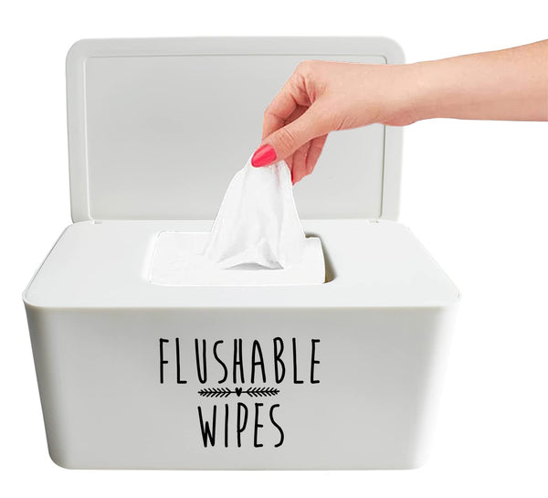Moorfowl Baby Wipes Dispenser for Bathroom, Upgrade Size(8.2L x 4.9W x 3.9H