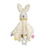 Lovey Bunny Security Blanket for Baby Girls and Boys, Soft Plush Stuffed Animal Blanket with Crinkle Ear