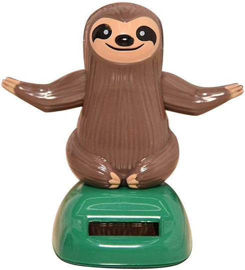 KODORIA Solar Power Bobbling Dancing Toy Car Desk Decorative Ornament for Kids