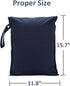 2 Pack, 2UP01 Wet Dry Bag Waterproof Travel Bag for Baby Cloth Diapers, Swimsuit, Pump Parts, Pool, Gym Clothes