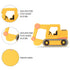 Car Series Baby Teething Toys, Food Grade Silicone Chew Teether for 3 Months+ Infant, Toddler Sensory Teether