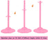 10 PCS Acrylic Doll Stands with Adjustable Waist Clip, Transparent Support Stand for 11 to 13 Inch Dolls