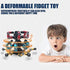 20PCS Transformable Fingertip Gyro Toy - Deformation Chain Robot Deformed Mechanical Spiral Twister for Kids Party