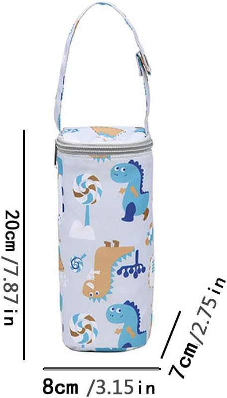 CHIYUYISEN Thermal Insulated Bottle Bag for Newborn Toddler Baby Bottle Insulation Bag Hangable Cartoon Breastmilk