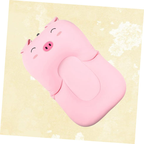 Collapsible Pig-Shaped Bathing Seat Pad for Infants - Non-Slip Design