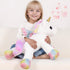 FFxiong 24 Inch Big Unicorn Stuffed Animal Plush Toy Pillow, Cute Soft Giant Unicorn with Rainbow Wings Large Doll