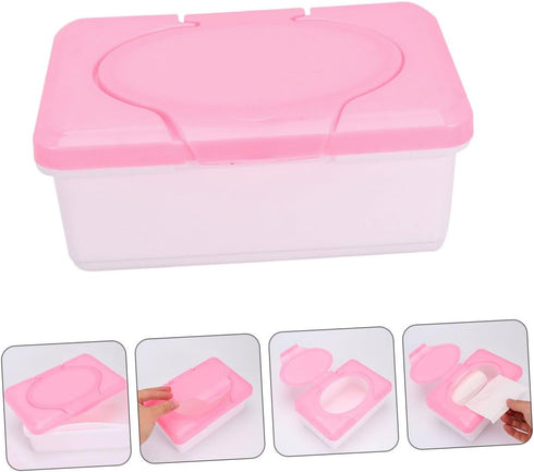 Portable Wipe Dispenser Box - Reusable Holder for Baby Care and Travel