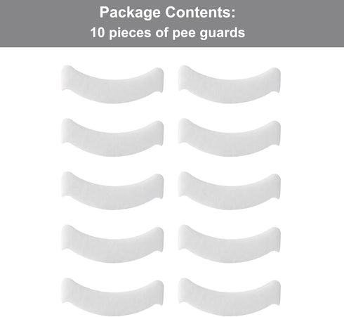 NIVERCE 30 30, Pieces Pee Guard for Toilet Seat, Toilet Splash Guards, Disposable Potty Training Splash Guard for Kids