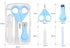 Magik 4-in-1 Set Baby Newborn Infant Toddler Grooming Kit Nail Clippers Scissor Nail File Tweezer (Pink)