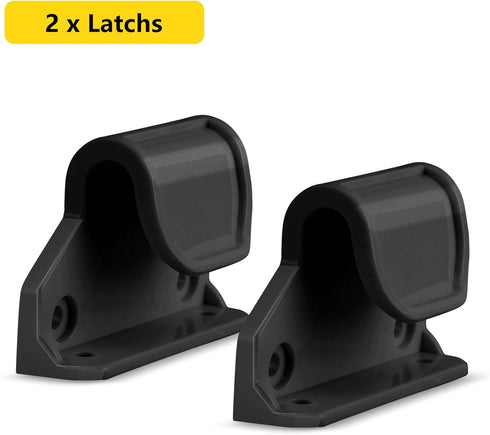 Retractable Baby Gate Replacement Parts, 55" W x 33" H Likzest Retractable Baby Gate Extensions (Including 2 x Latches + 2 x Brackets + 1 Set of Screws) for Retractable Gate (Black)
