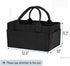 Mr. Pen Baby Diaper Organizer - Medium Black Nursery Storage Bin