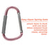 Nuby Large Handy Hook Carabiner Stroller Clip with Textured Soft Grip, Rose Gold