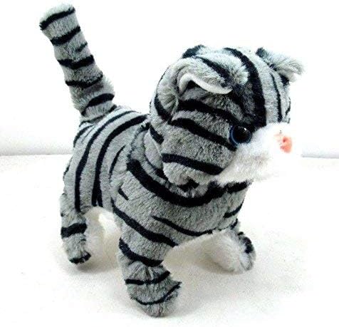 Mytoys&Gift 1pc Walking, Moving, Sounding Plush Baby Toy - Mini Cat Kitten in Random Color