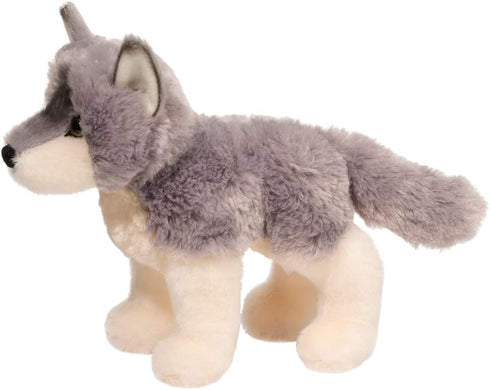 8-Inch Douglas Ashes Wolf Plush Stuffed Animal - Long