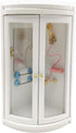 SXFSE Dollhouse Shower Room,1:12 Dollhouse Miniature Furniture Simulation White Bathroom Shower Room