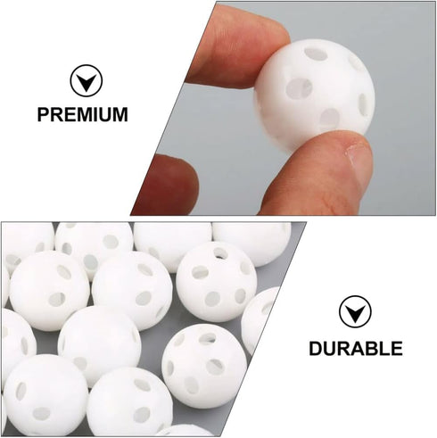 10Pcs White Rattle Balls Inserts for Rattle Box Repair, Noise Maker Insert for Dolls and Plush Rings