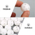 10Pcs White Rattle Balls Inserts for Rattle Box Repair, Noise Maker Insert for Dolls and Plush Rings