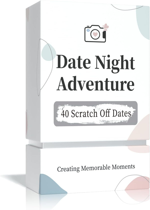 40 Date Ideas Card Games for Couples - Unique Scratch Off Cards for Date Night Gifts