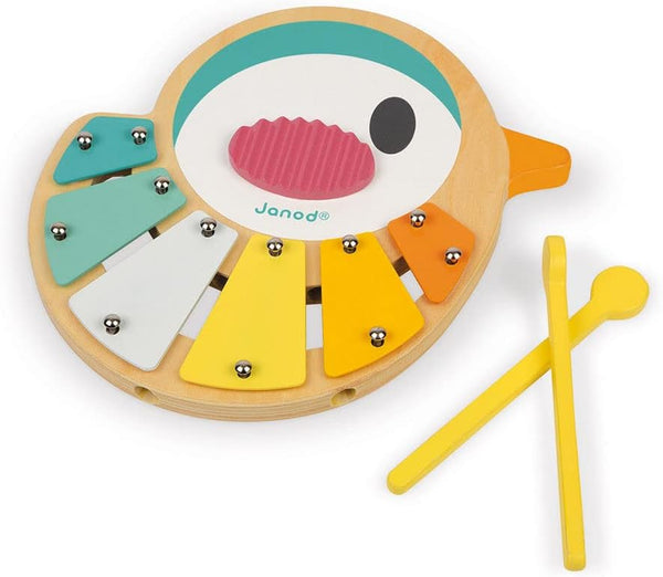 Janod Pure Bird Wooden Children's Xylophone - Ages 1+ - J05163
