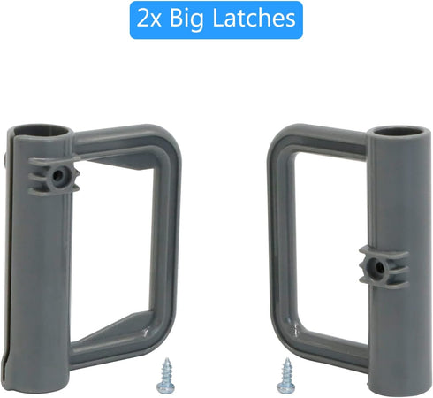 WOMHOM Retractable Baby Gates Replacement Parts Kit (Grey), Extra Wide Baby Gate Full Set Accessories