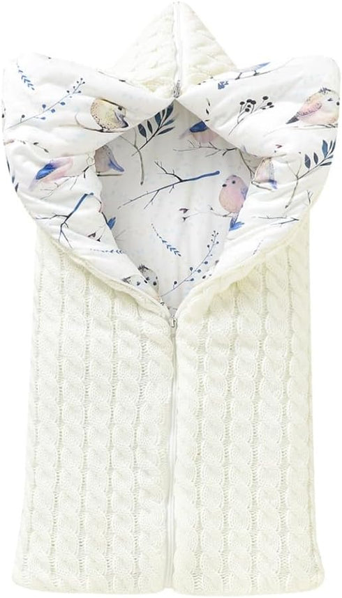 LLmoway Warm Swaddles for Newborns Soft Thick Knit Baby Infant Sleeping Bag