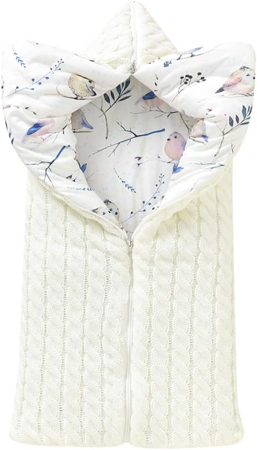 LLmoway Warm Swaddles for Newborns Soft Thick Knit Baby Infant Sleeping Bag