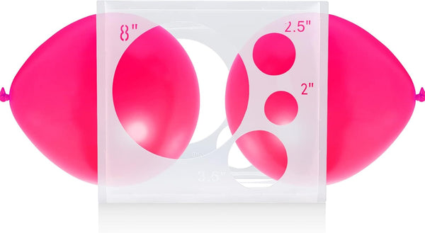 Auihiay 18 Holes Balloon Sizer Box Cube - 2-10 Inch Collapsible Plastic Measurement Tool for Garland, Arch, Column (For